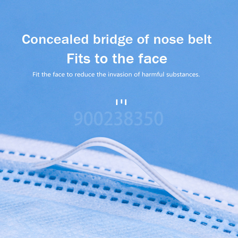 10-500 buah Masker Sekali Paka - Disposable Mask Blue ulasan dan harga