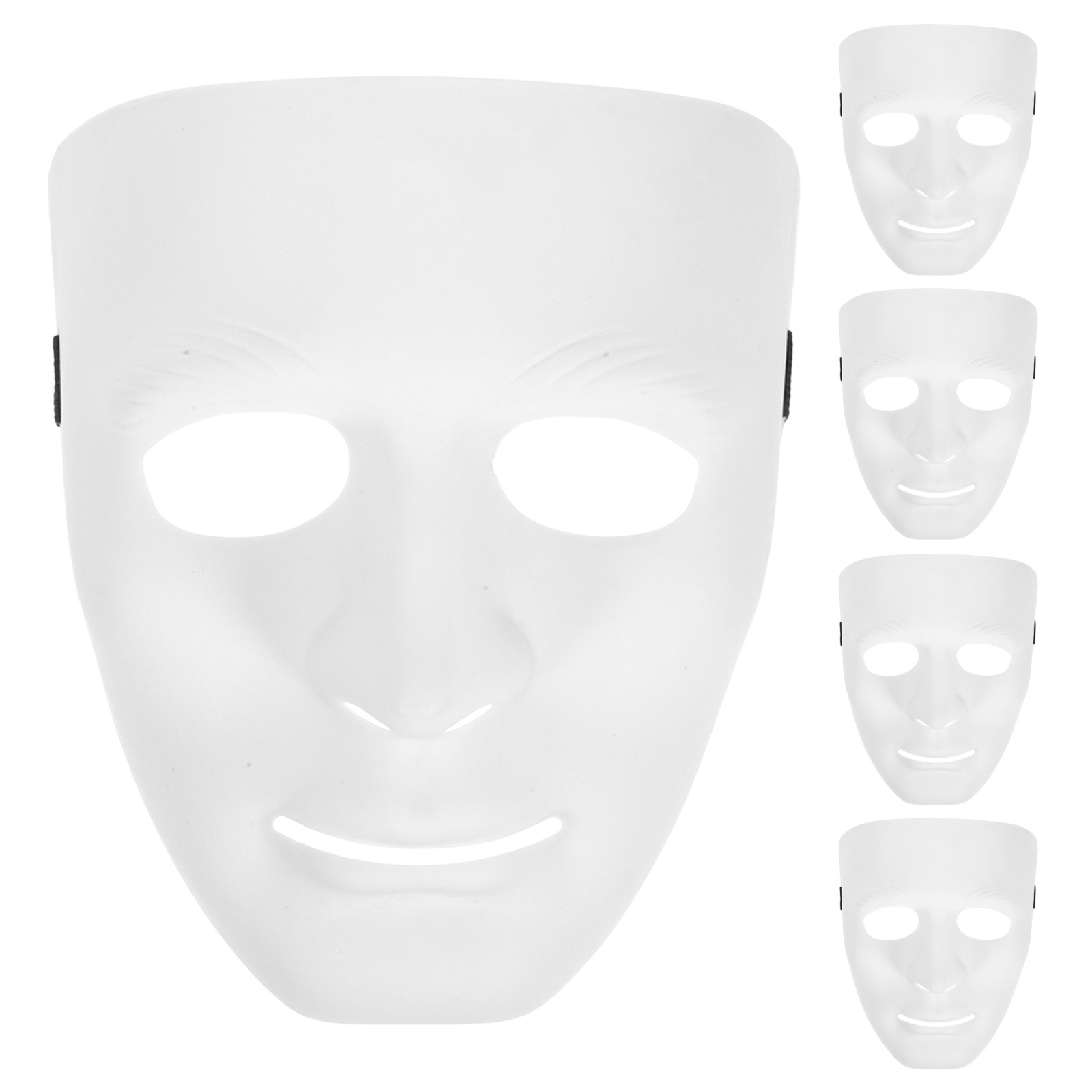 Satu Set 5 Topeng Pesta Kostum - Black Face Mask Pack ulasan dan harga