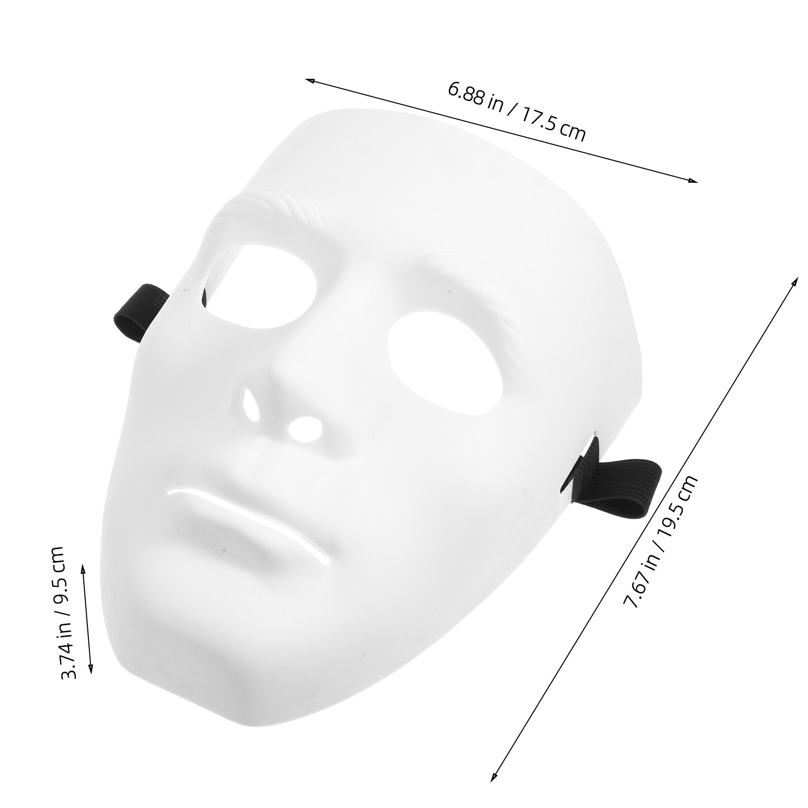 Satu Set 5 Topeng Pesta Kostum - Black Face Mask Pack ulasan dan harga